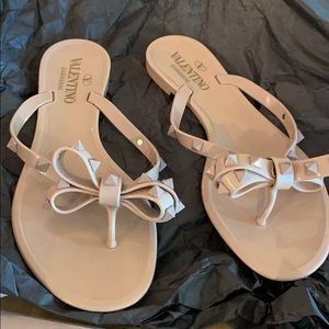 Valentino rock stud rubber sandal size 36
